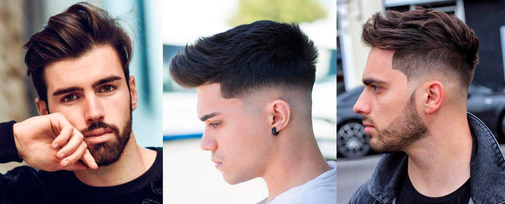 tres homens com fuckboy haircuts